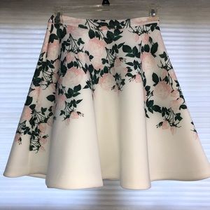 Floral Anthropologie skirt